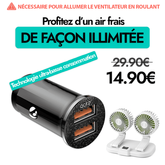 Adaptateur Allume Cigare pour Ventilateur Lesinfilables™