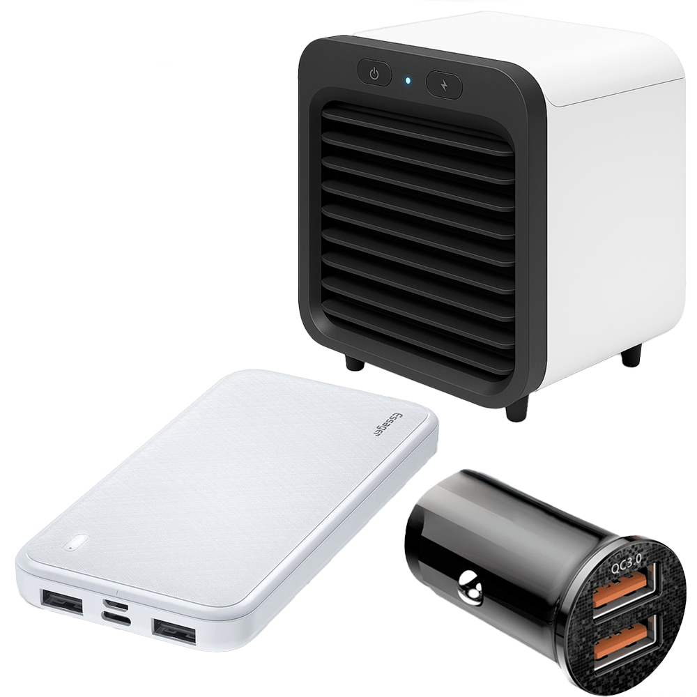Pack Clim + Adaptateur Allume-Cigare + Batterie Externe
